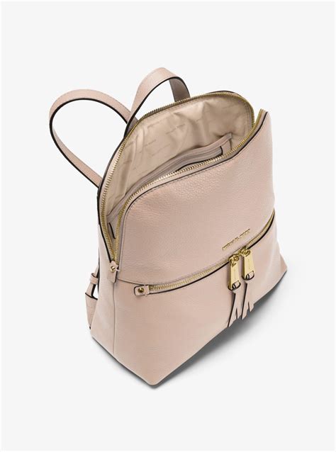 michael kors medium slim backpack|Michael Kors large leather backpack.